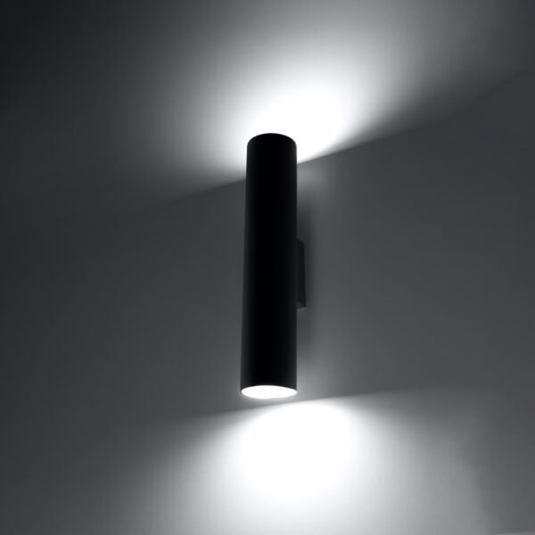 Wall Lamp Lagos 2 Black Modern Indoor Wall Lights Great Lighting UK Ltd