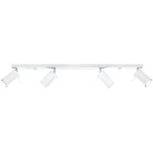 Ring Four Light White Kitchen Spotlight Bar 4 Light Spotlights Great Lighting UK Ltd