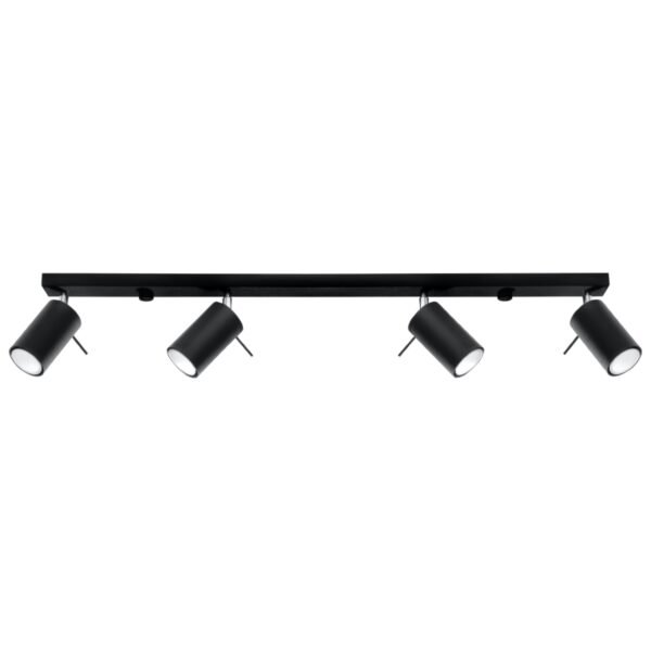Ceiling Lamp Ring 4l Black Modern Ceiling Lights Great Lighting UK Ltd