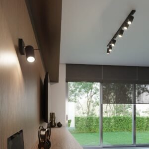 Ring Four Light Black Kitchen Spotlight Bar 4 Light Spotlights Great Lighting UK Ltd
