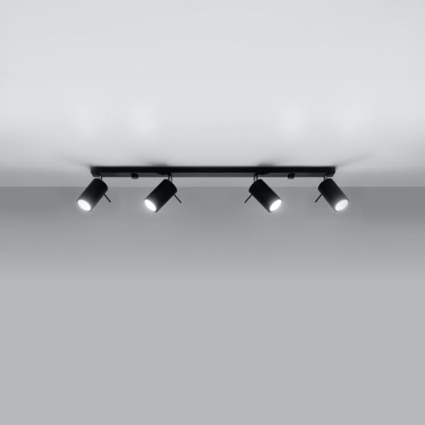 Ceiling Lamp Ring 4l Black Modern Ceiling Lights Great Lighting UK Ltd