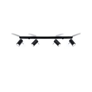 Ring Four Light Black Kitchen Spotlight Bar 4 Light Spotlights Great Lighting UK Ltd