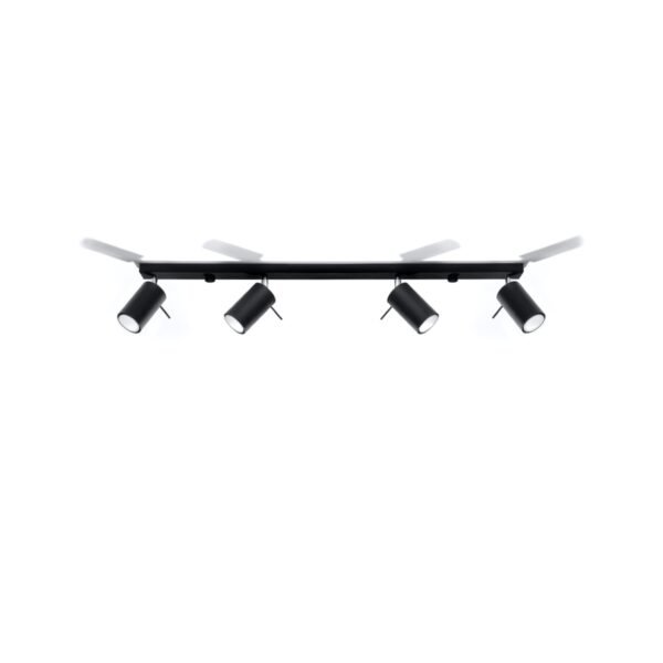 Ceiling Lamp Ring 4l Black Modern Ceiling Lights Great Lighting UK Ltd