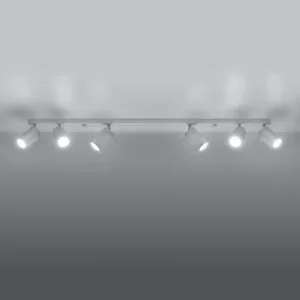 Ring Six Light White Kitchen Spotlight Bar 6 Light Spotlights Great Lighting UK Ltd