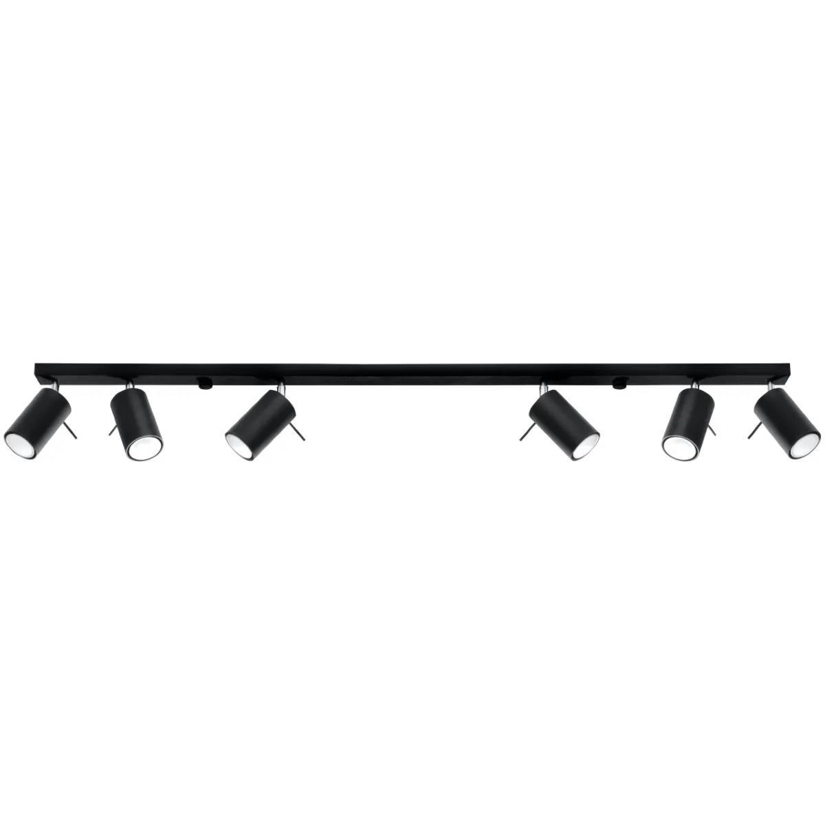 Ring Six Light Black Kitchen Spotlight Bar 6 Light Spotlights Great Lighting UK Ltd