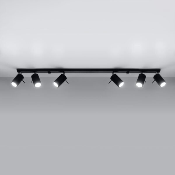 Ceiling Lamp Ring 6l Black Modern Ceiling Lights Great Lighting UK Ltd
