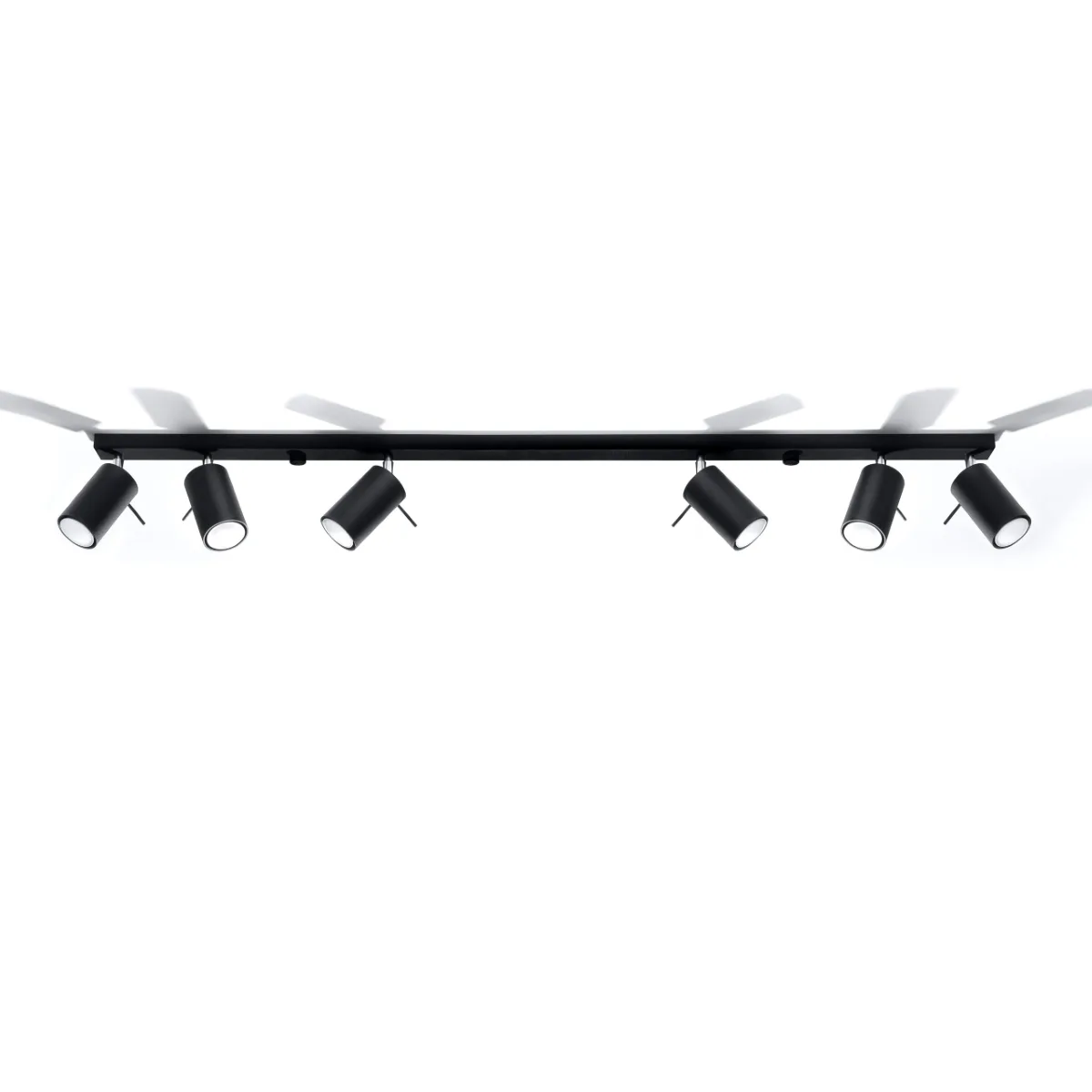 Ring Six Light Black Kitchen Spotlight Bar 6 Light Spotlights Great Lighting UK Ltd