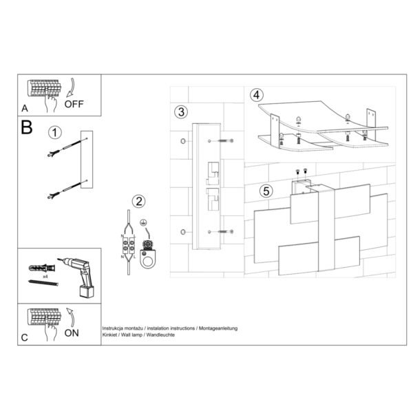 Wall Lamp Celia Chrom Modern Indoor Wall Lights Great Lighting UK Ltd