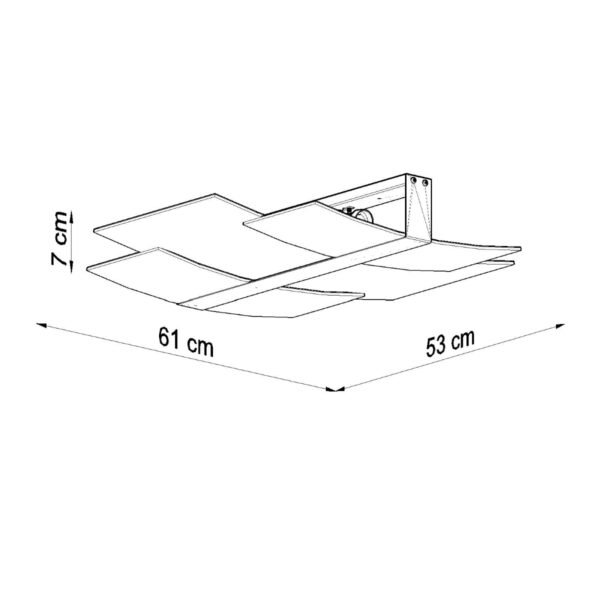 Ceiling Lamp Celia Chrom Modern Ceiling Lights Great Lighting UK Ltd