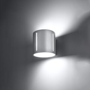 Wall Lamp Inez White Single Wall Lights Great Lighting UK Ltd