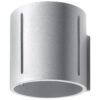 Wall Lamp Inez Grey Single Wall Lights Great Lighting UK Ltd