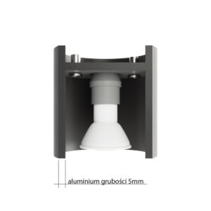 Inez Wall Light - Grey Double Wall Lights Great Lighting UK Ltd