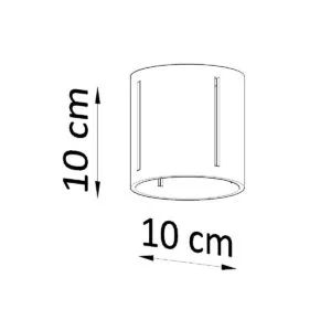 Inez Ceiling Light - White Modern Single Ceiling Lights Great Lighting UK Ltd