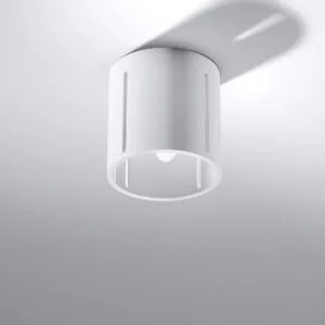 Inez Ceiling Light - White Modern Single Ceiling Lights Great Lighting UK Ltd