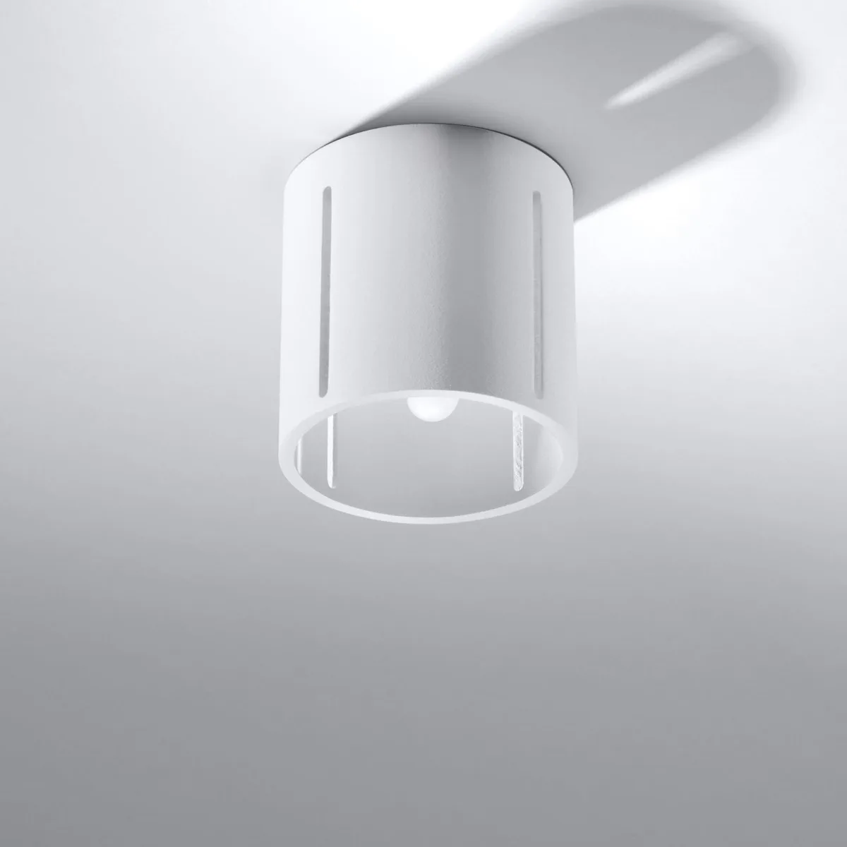 Inez Ceiling Light - White Modern Single Ceiling Lights Great Lighting UK Ltd