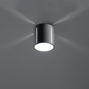 Ceiling Lamp Inez Grey Single Ceiling Lights Great Lighting UK Ltd