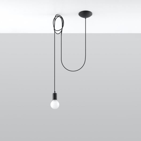 Pendant Lamp Edison 1 Black Modern Pendant Lights Great Lighting UK Ltd