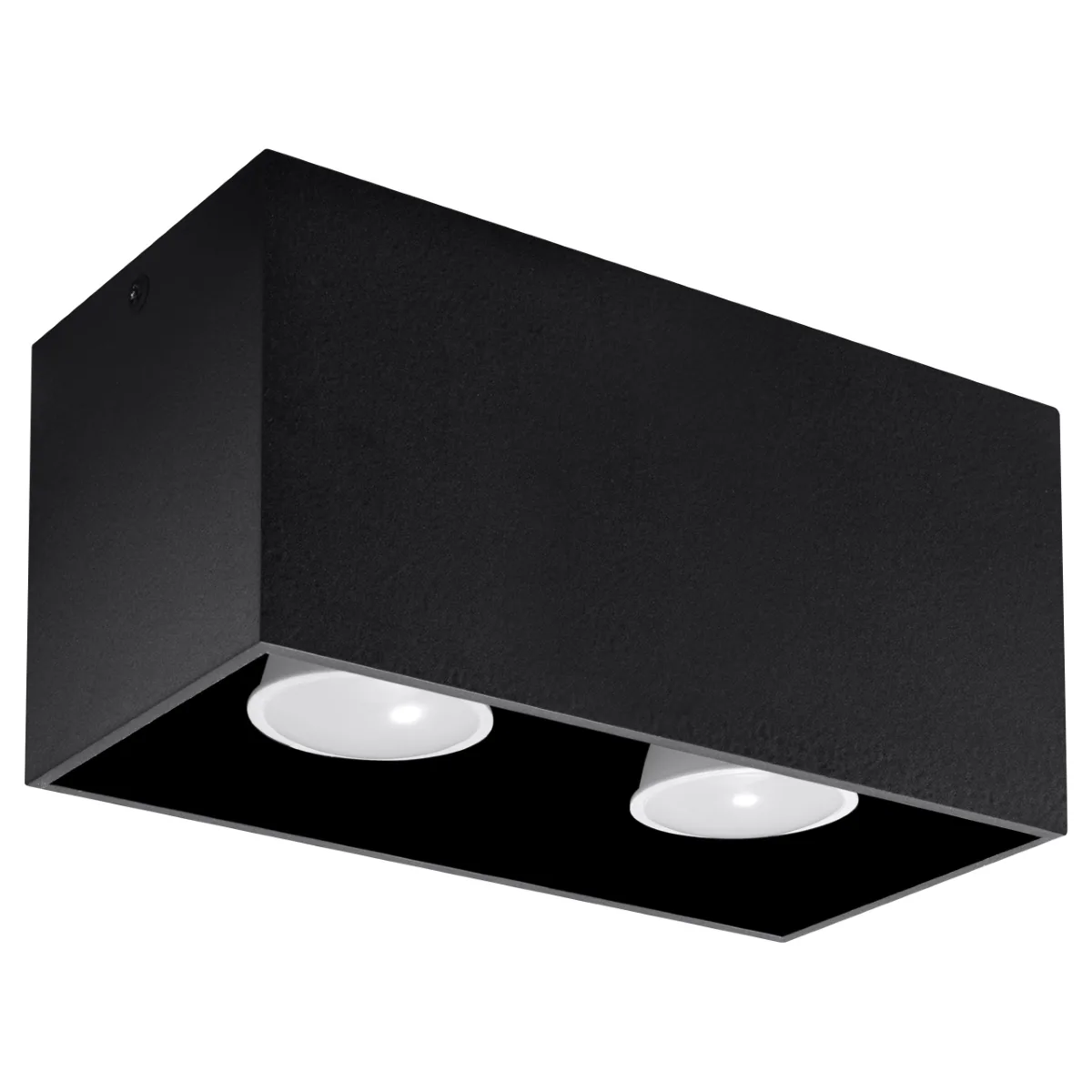 Quad Maxi Ceiling Downlight - Black 2 Light Spotlight Great Lighting UK Ltd