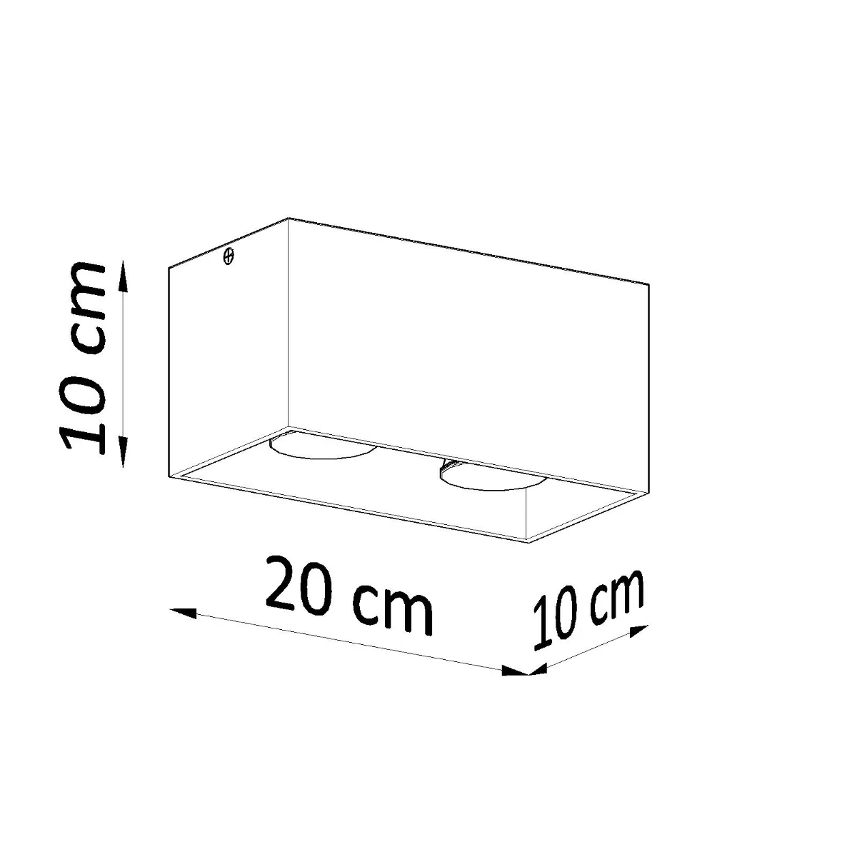 Quad Maxi Ceiling Downlight - Black 2 Light Spotlight Great Lighting UK Ltd