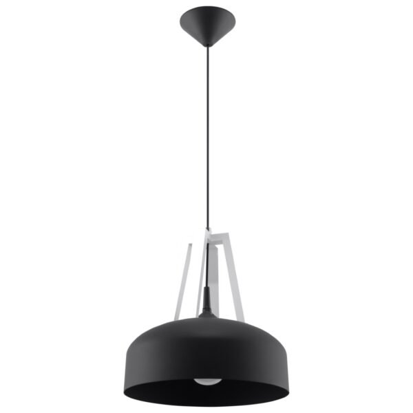 Pendant Lamp Casco Black / White Modern Single Pendants Great Lighting UK Ltd
