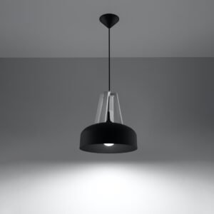 Pendant Lamp Casco Black / White Modern Single Pendants Great Lighting UK Ltd