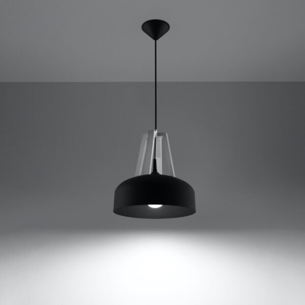Pendant Lamp Casco Black / White Modern Single Pendants Great Lighting UK Ltd