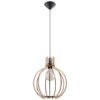 Pendant Lamp Arancia Natural Wood Modern Single Pendants Great Lighting UK Ltd