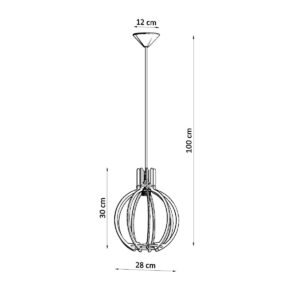 Pendant Lamp Arancia Natural Wood Modern Single Pendants Great Lighting UK Ltd