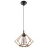 Pendant Lamp Pompelmo Natural Wood Modern Single Pendants Great Lighting UK Ltd