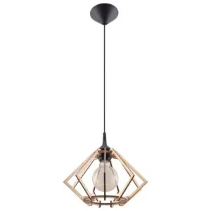 Pendant Lamp Pompelmo Natural Wood Living Room Pendant Lights Great Lighting UK Ltd