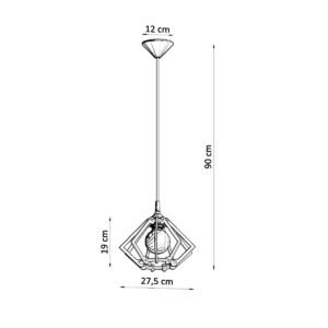 Pendant Lamp Pompelmo Natural Wood Modern Single Pendants Great Lighting UK Ltd