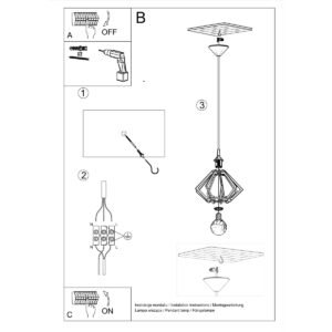 Pendant Lamp Pompelmo Natural Wood Modern Single Pendants Great Lighting UK Ltd