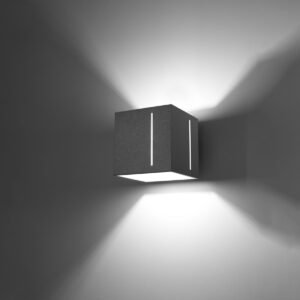 Wall Lamp Pixar Grey Single Wall Lights Great Lighting UK Ltd