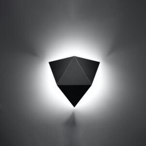 Solido Wall Light - Black Black Wall Lights Great Lighting UK Ltd