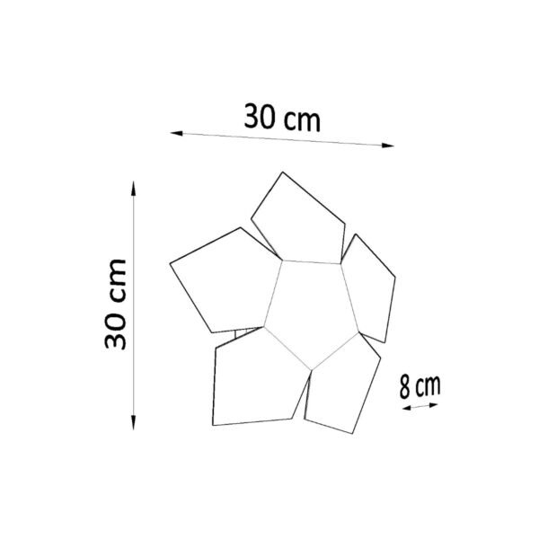 Wall Lamp Penta White - Image 4