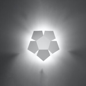 Wall Lamp Penta White Single Wall Lights Great Lighting UK Ltd