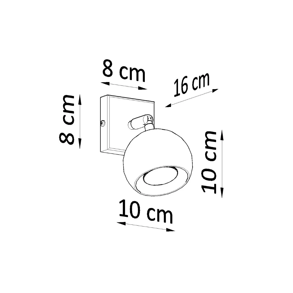 Oculare Wall Light - White Small Wall Lights Great Lighting UK Ltd