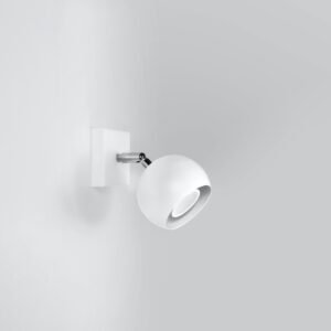 Wall Lamp Oculare White Single Wall Lights Great Lighting UK Ltd