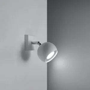 Oculare Wall Light - White Small Wall Lights Great Lighting UK Ltd