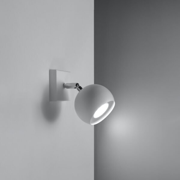 Wall Lamp Oculare White Modern Indoor Wall Lights Great Lighting UK Ltd