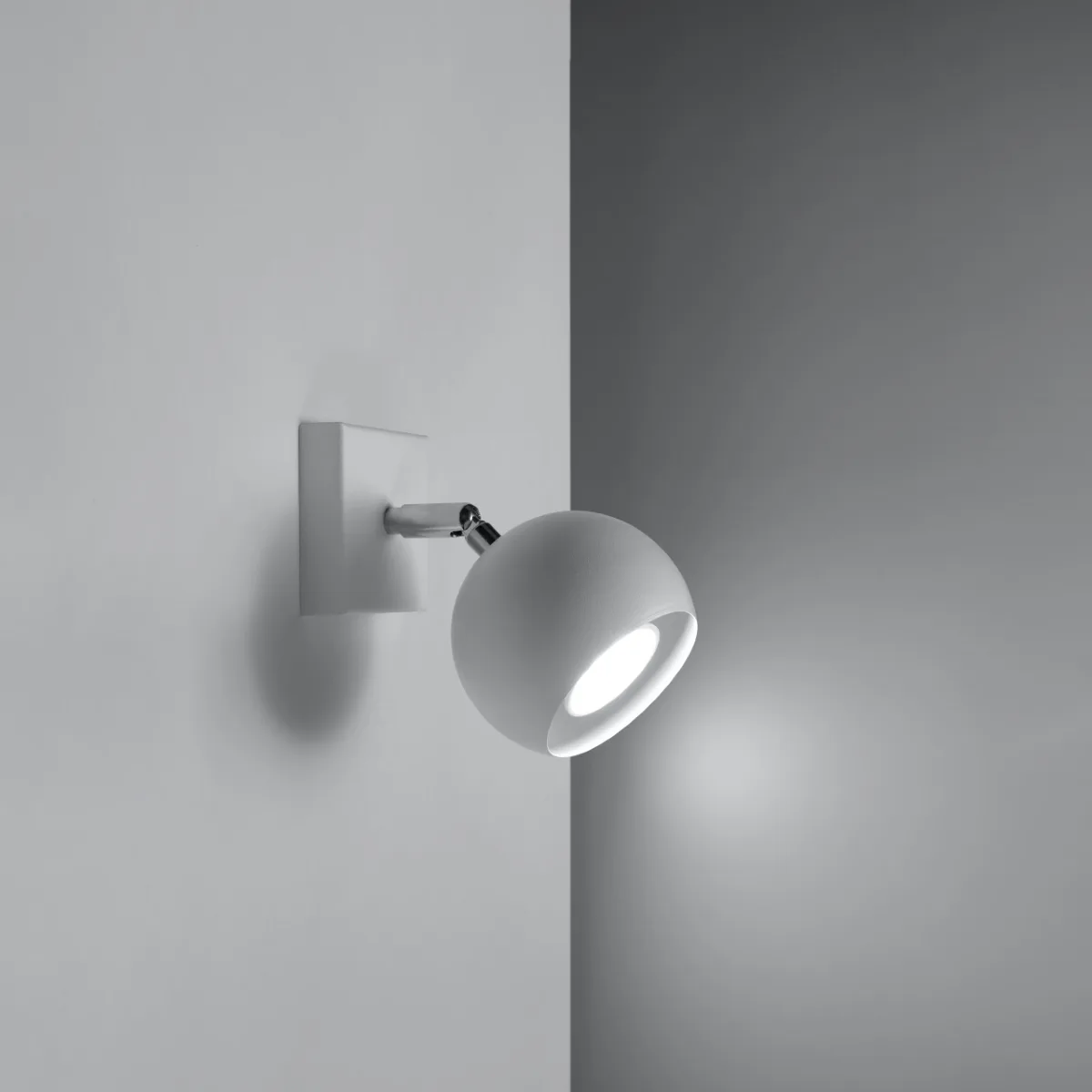 Oculare Wall Light - White Small Wall Lights Great Lighting UK Ltd