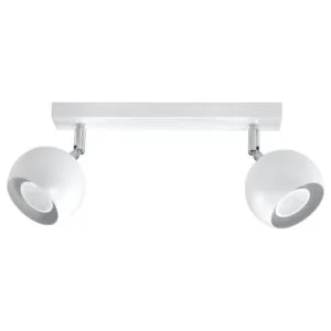 Oculare 2-Light Ceiling Bar - White 2 Light Spotlight Great Lighting UK Ltd