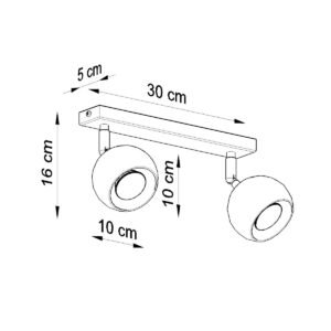 Ceiling Lamp Oculare 2 White Track Lighting Great Lighting UK Ltd