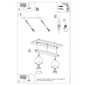 Ceiling Lamp Oculare 2 White Track Lighting Great Lighting UK Ltd