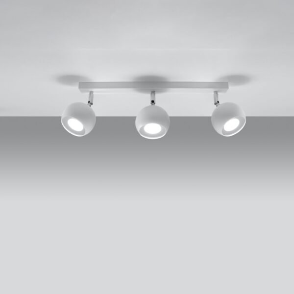 Ceiling Lamp Oculare 3 White Modern Ceiling Lights Great Lighting UK Ltd