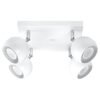 Ceiling Lamp Oculare 4 White Cluster Ceiling Lights Great Lighting UK Ltd