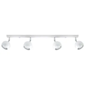 Oculare 4-Light Ceiling Bar - White 4 Light Spotlights Great Lighting UK Ltd