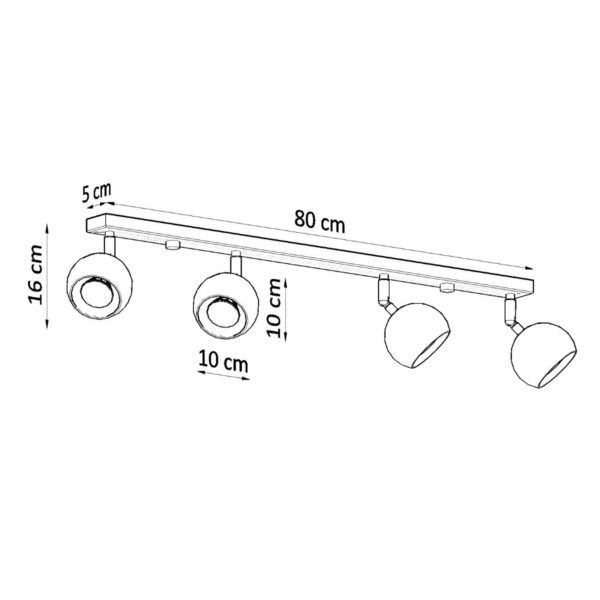 Ceiling Lamp Oculare 4l White Modern Ceiling Lights Great Lighting UK Ltd