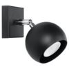 Wall Lamp Oculare Black Single Wall Lights Great Lighting UK Ltd
