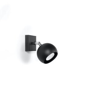 Wall Lamp Oculare Black Single Wall Lights Great Lighting UK Ltd